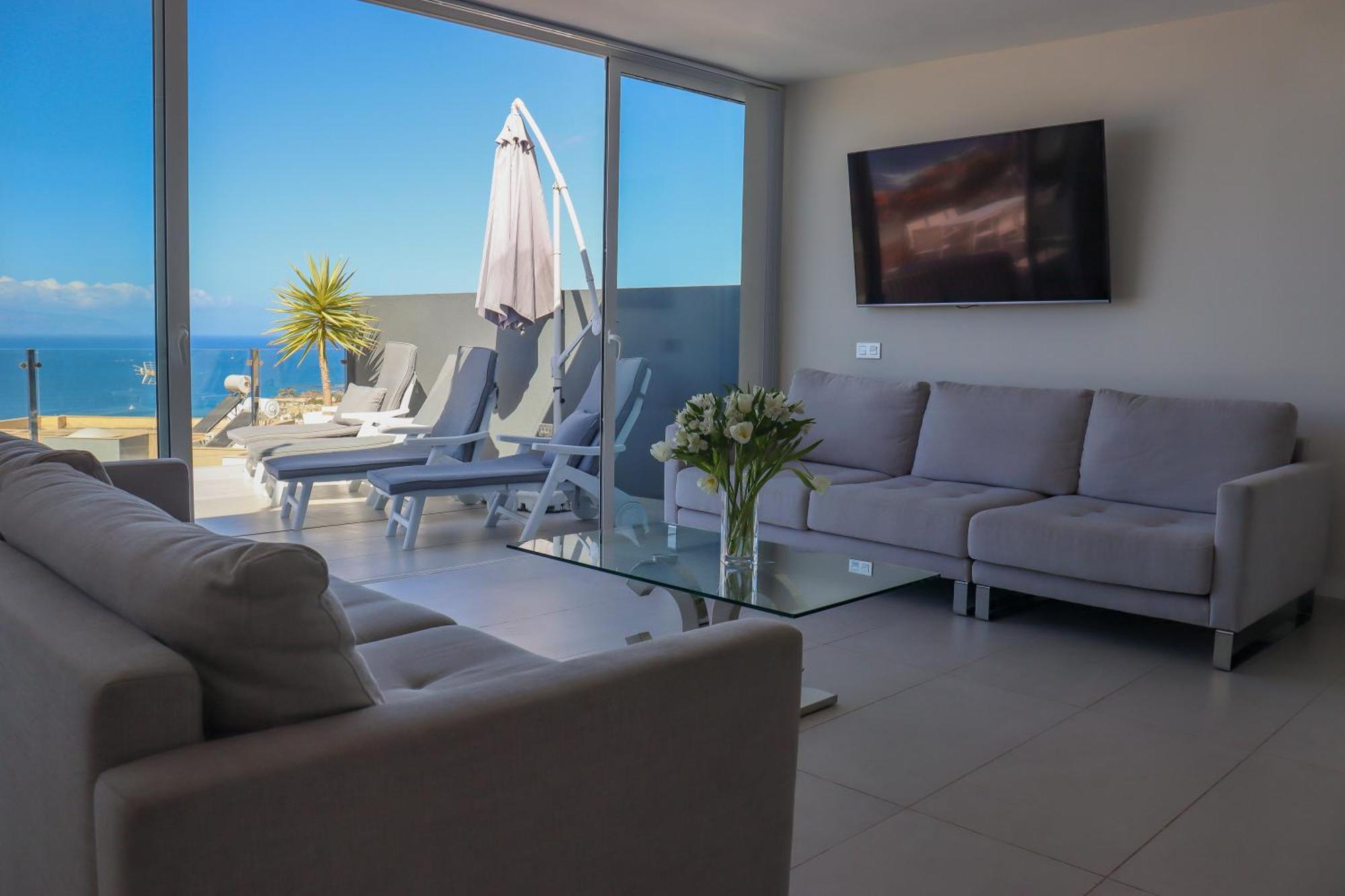 Azure Sky Villa - Panoramic Ocean View, Luxury, San Eugenio Costa Adeje  Exterior photo
