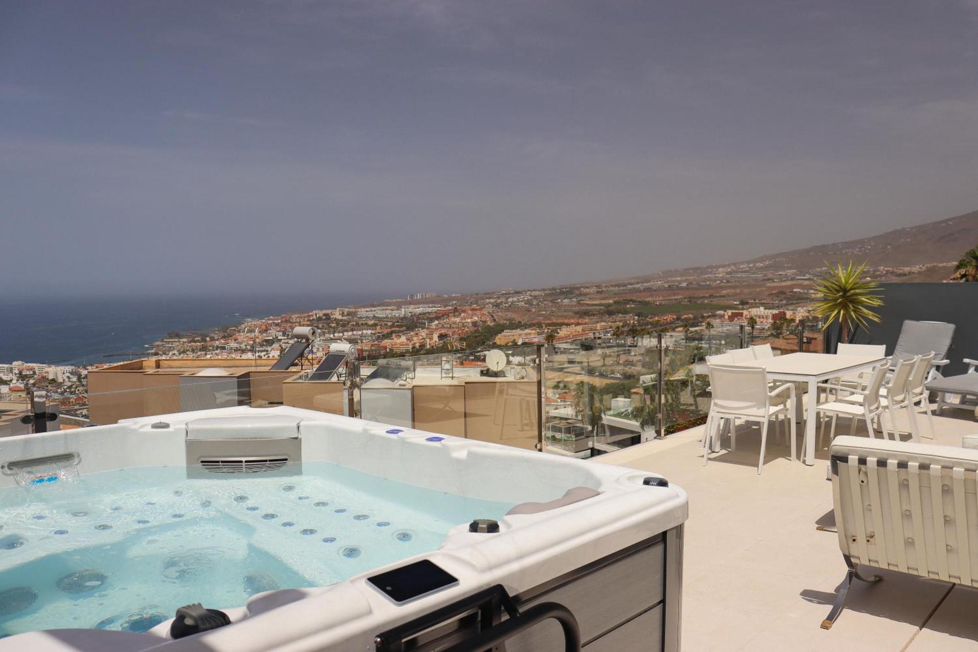 Azure Sky Villa - Panoramic Ocean View, Luxury, San Eugenio Costa Adeje  Exterior photo